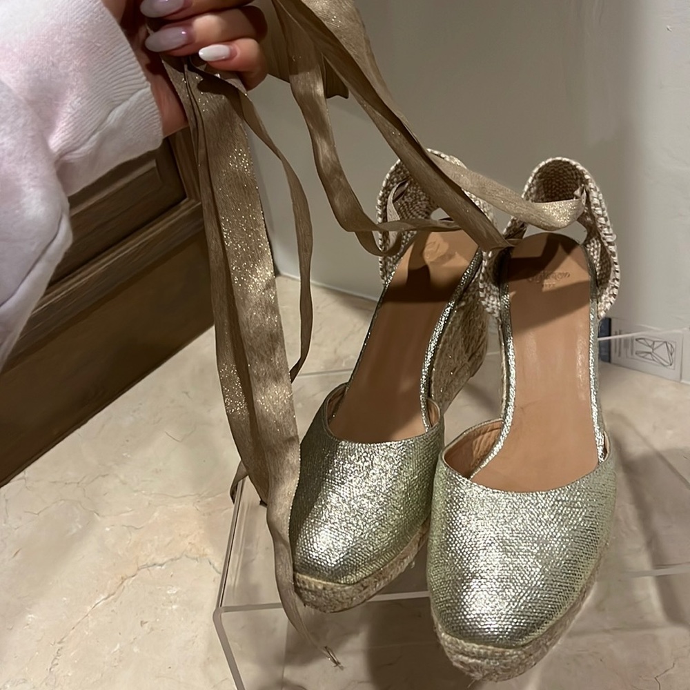Gold Castaner Espadrilles